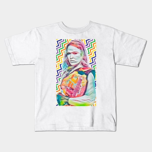 Rowdy Ronda Colorful Kids T-Shirt by FightIsRight